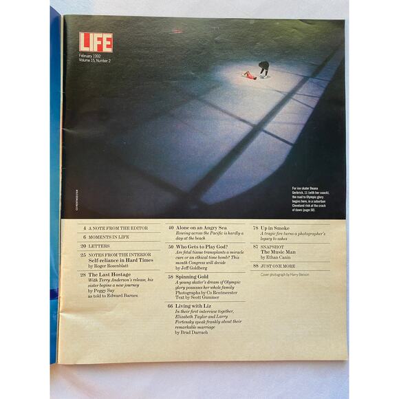 LIFE Magazine February 1992, Liz Taylor,Hostage Terry Anderson,Olympic Ice Skate - Picture 2 of 12
